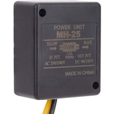 MH-25 Unité de Puissance de redresseur de Frein Moteur AC200V/240V Entrée DC90V/108V Sortie 1.2A 50Hz/60Hz Redresseur à Tube électronique