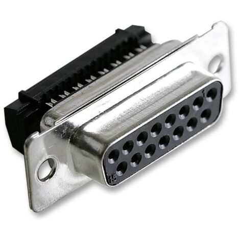 MH Connectors MH10576 Embase SUB-D femelle 180 ° Nombre de pôles: 15 autodénudant 1 pc(s) R754682