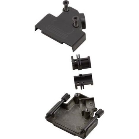 MH Connectors MHD45ZK-9-BK-K 6560-0116-11 Guscio SUB-D Numero Poli (num): 9 Metallo 45 ° Nero 1 pz.
