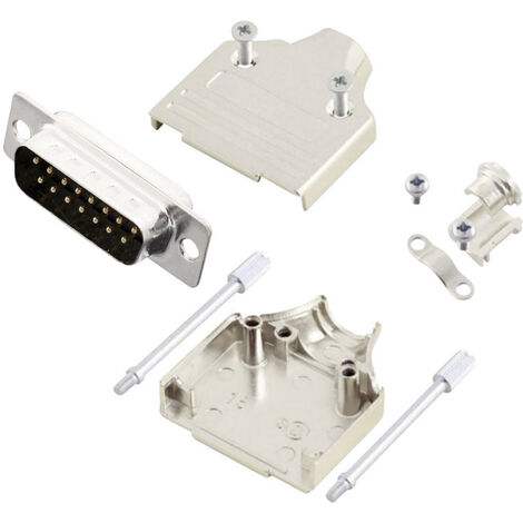MH Connectors MHDM15-DB15P-K D-SUB Stiftleisten-Set 180 ° Polzahl: 15 Lötkelch 1 St.
