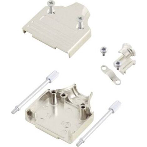 MH Connectors MHDM37-K 6560-0136-04 Guscio SUB-D Numero Poli (num): 37 Metallo 180 ° Argento 1 pz.