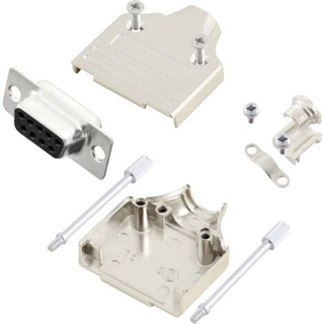 MH Connectors MHDM9-DM9S-K KIT connettori femmina SUB-D 180 ° Numero Poli (num): 9 Punte a saldare 1 pz.