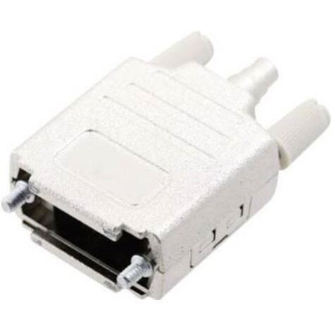 MH Connectors MHDPPK-M-15-K 6260-0105-02 Guscio SUB-D Numero Poli (num): 15 Plastica metallizzata 180 ° Argento 1 pz.