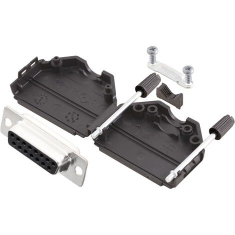 MH Connectors MHDPPK15-DB15S-K D-SUB Buchsenleisten-Set 180 ° Polzahl: 15 Lötkelch 1 St.