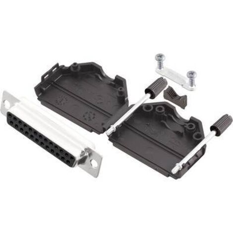 MH Connectors MHDPPK25-DB25S-K Kit embase SUB-D femelle 180 ° Nombre de pôles: 25 fût à souder 1 pc(s) A978481