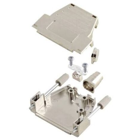 MH Connectors MHDSSK-M-15-L-K 6260-0106-02 Guscio SUB-D Numero Poli (num): 15 Plastica metallizzata 180 °, 45 ° Argento