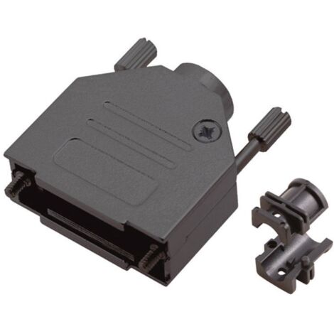 MH Connectors MHDTZK-9-RA-BK-K 6560-0115-01 Alloggiamento D SUB Numero Poli (num): 9 Metallo 180 ° Nero 1 pz.