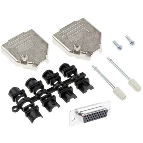 MH Connectors MHDTZK15HD26FS-K Kit embase SUB-D femelle 180 ° Nombre de pôles: 15 fût à souder 1 pc(s) W297103
