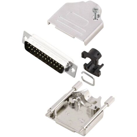 MH Connectors MHDTZK25-DM25P-K KIT connettori maschio SUB-D 180 ° Numero Poli (num): 25 Punte a saldare 1 pz.