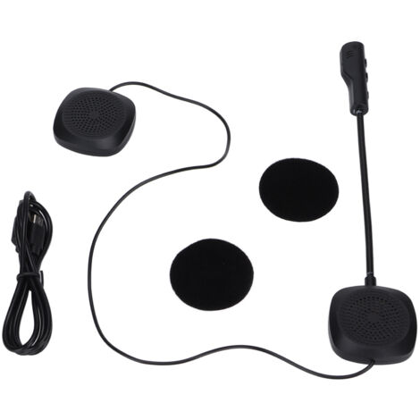 MH04 Casque Moto Bluetooth avec Microphone Intégré, Écouteurs Sans Fil Mains Libres pour Voyage