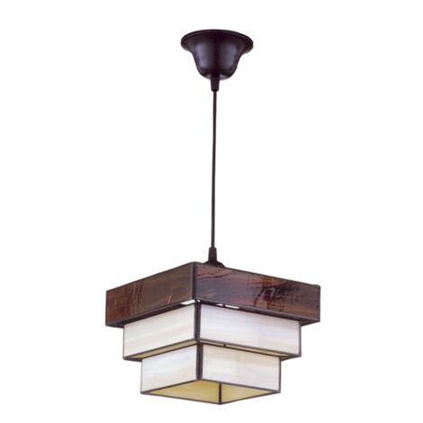 Mi Lampara - Farol Granadino Hexagonal Opalina 1xe27 28x20