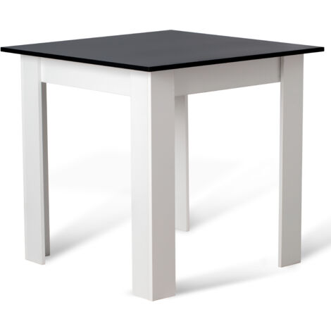 NOVA MIADOMODO® Mesa de Comedor - Cuadrada, 80 x 80 cm, de MDF, con Melamina, Blanca, para 4 Personas, Robusta, Pequeña, Ligera, Minimalista, Moderna - Mesa para Cocina, Salón, Casa, Cafetería