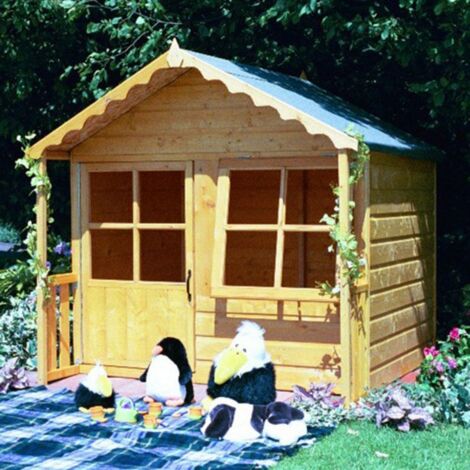 Miami 12 x 10 Feet Double Door with Four Fixed and Two Opening Windows Summerhouse
