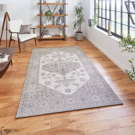 THINK RUGS Miami 19517 Grey Beige 120cm x 170cm Rectangle