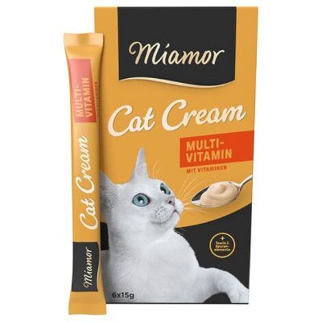 Miamor Cat Cream Pasta Multivitamin-Leckerli für Katzen 6x15g