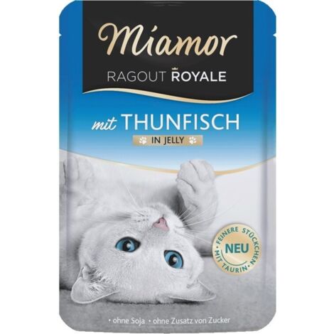 Miamor Ragout Royal Thunfisch in Gel 100g - Nassfutter für ausgewachsene Katzen