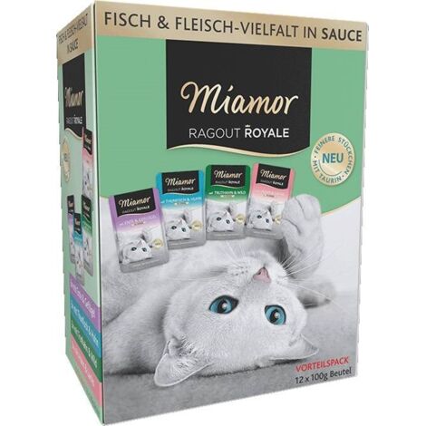 Miamor Ragout Royale Multi Mix in Sauce Katzenfutter 12 x 100 g Nassfutter Katze