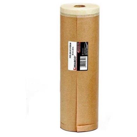 MIARCO cinta pintor 45cmx20m c/papel rollo 45 m , Papel Kraft con cinta adhesiva de papel KreppRollo de 20 metrosAncho de 45cmIndicado para pintores y decoradores para