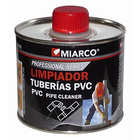 MIARCO limpiador tuberias pvc 500ml. , Limpiador de superficies de PVC rígidoFontanería y bricolageLata de 500ml