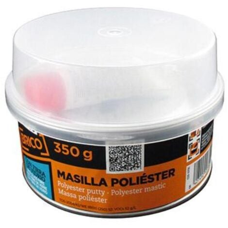 MIARCO masilla fibra vidrio+ca 350gr+10 , Masilla de relleno (ref. 10735). Complemento ideal a la hora de realizar cualquier relleno de abolladuras e irregularidades de superficies