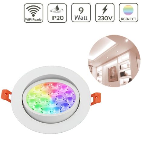 MiBoxer 9W LED Einbaustrahler RGB+CCT Ø135mm WiFiready FUT062