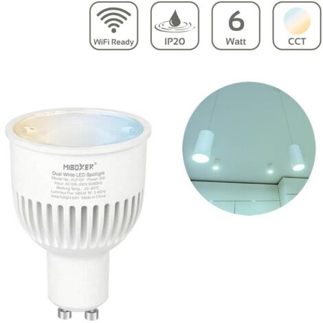 MiBoxer CCT LED Spot 6W GU10   Wifi ready   FUT107