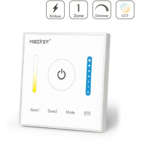 MiBoxer CCT Wandeinbau Controller 1 Kanal Dimmen Schalten Farbsteuerung 12-24V P2
