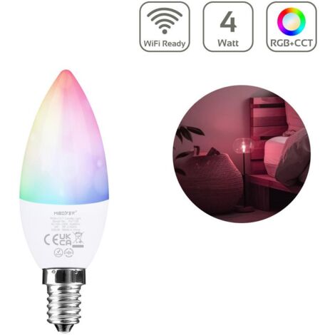 MiBoxer RGB+CCT Lampe 4W E14   2.4GHz WiFi ready   FUT108