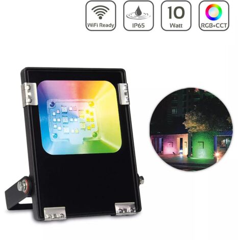 MiBoxer RGB+CCT LED Außenstrahler WiFi Farbwechsel Fluter - Ausführung: 10W FUTT05