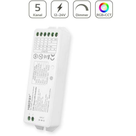MiBoxer RGB+CCT LED Controller 5 Kanal 12/24V Multifunktion LED Strip Panel Steuerung LS2