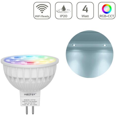 MiBoxer RGB+CCT LED Spot 4W MR16   WiFi ready   FUT104