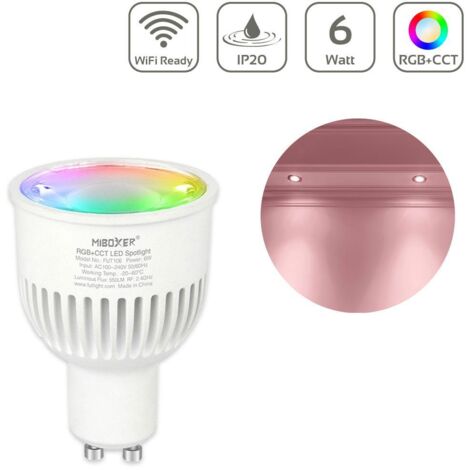 MiBoxer RGB+CCT LED Spot 6W GU10   WiFi ready   FUT106