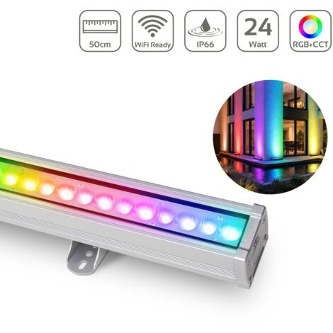 MiBoxer RGB+CCT LED Wallwasher WiFi Fassadenstrahler 230V IP66 - Ausführung: 24W 50cm RL3-24