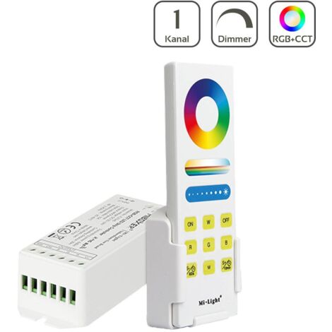 MiBoxer Set Controller und Fernbedienung RGB+CCT   WiFi ready   Dimmen Schalten Farbsteuerung FUT045A