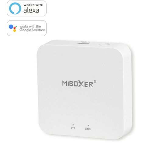 MiBoxer WiFi 2.4GHz Bridge Alexa und Google Sprachsteuerung Gateway WL-Box2