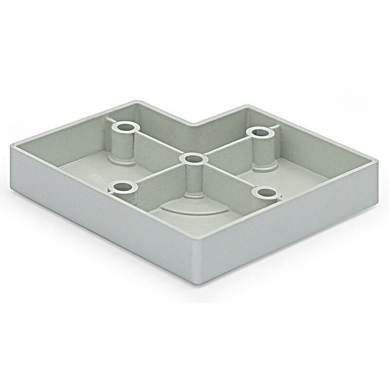 

Base pata plastico 80x80 h16 ral9006 - Mibricoplus
