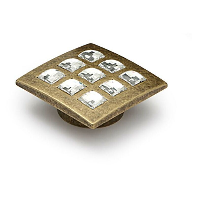 

Bombay luxury tirador zamak cristal swarovski 54x54. elegir acabado. acabado antica firenze - Mibricoplus