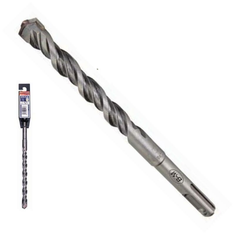 

MIBRICOPLUS Broca para martillo sds-plus 2 puntas doble canal largo 250mm broca 26mm