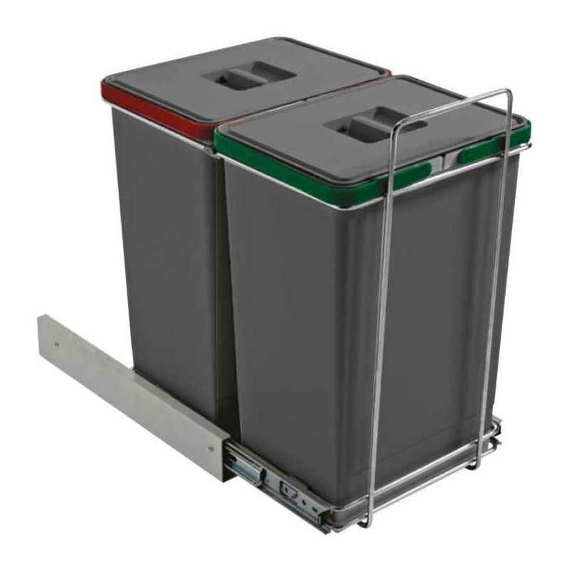 

Cubo basura mayor contenedores 2x24l - Mibricoplus