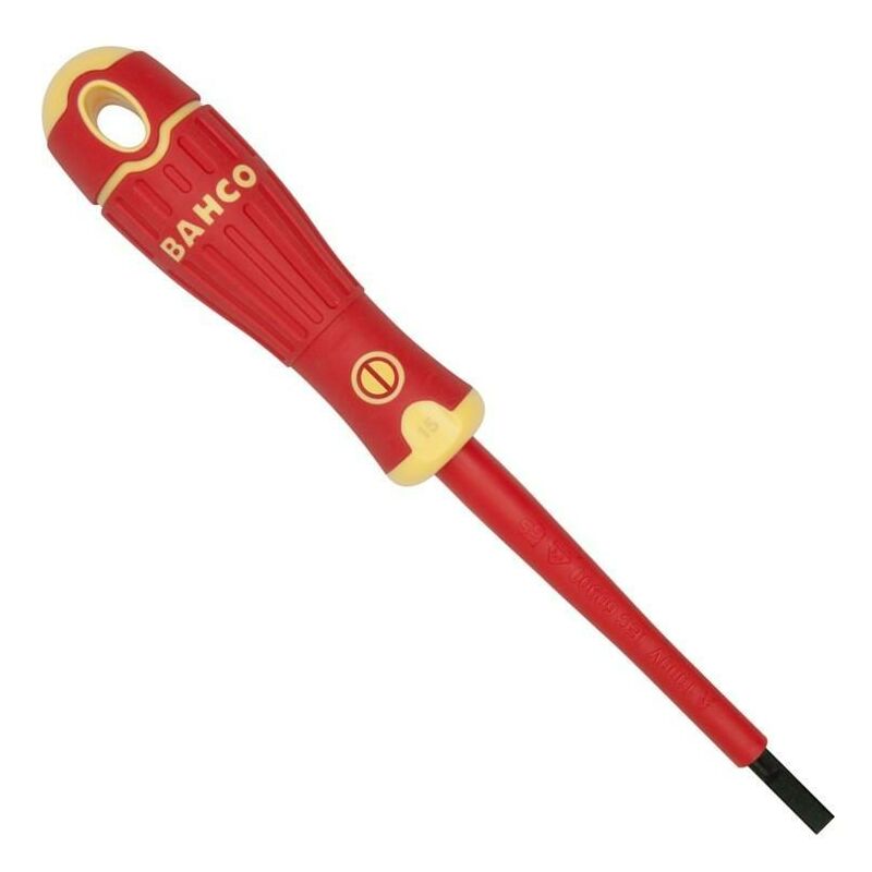 

Destornillador aislado 1000v bahcofit plano recto modelo 197 varilla pl5.5-125mm - Mibricoplus