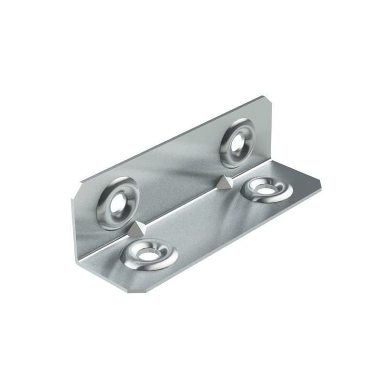 

Escuadra chapa angulo tedra 67x21 zincado esquinas matadas. - Mibricoplus