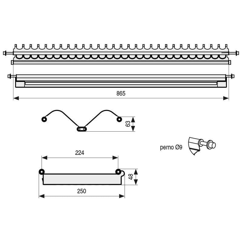

Escurreplatos/vasos eco eire m900 inoxidable - Mibricoplus