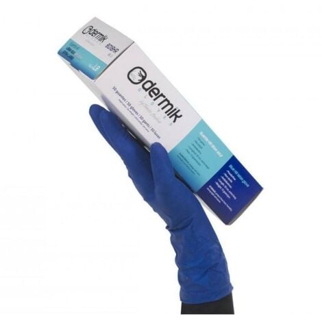 MIBRICOPLUS guante desechable latex extra hr azul 6018hr talla s-xl t/guante talla s-7