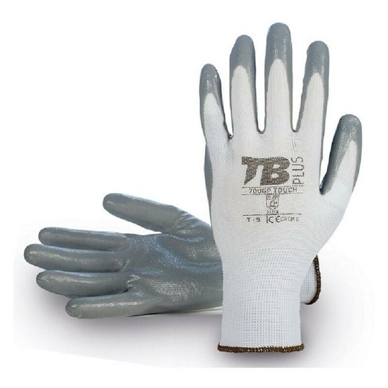 

Guante poliester blanco palma nitrilo gris 700gp touch talla 7-10 t/guante talla m-8 - Mibricoplus