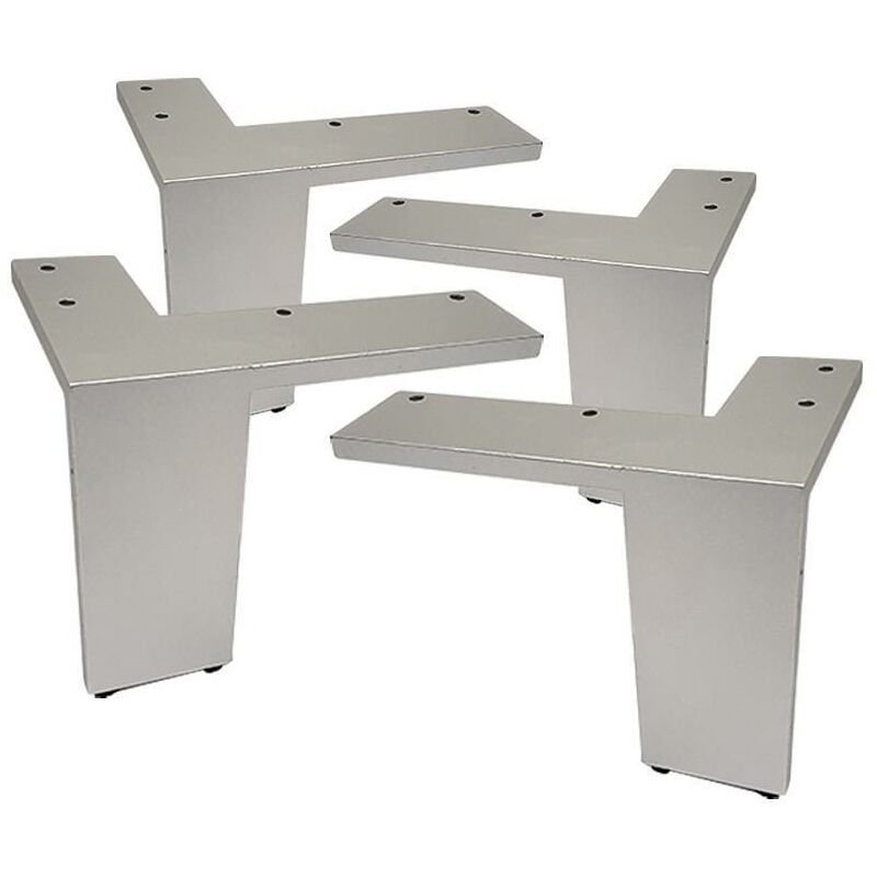 

Juego de 4 patas zamak rocha-new h110 acabado gris ral - Mibricoplus