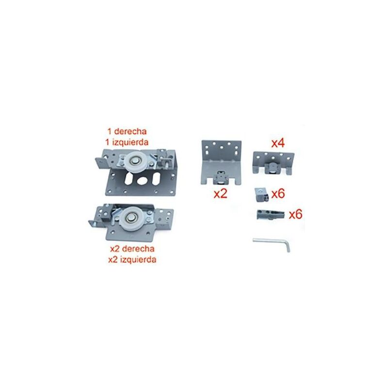 

MIBRICOPLUS Kit herrajes 3 puertas 1-ext + 2-int sp19