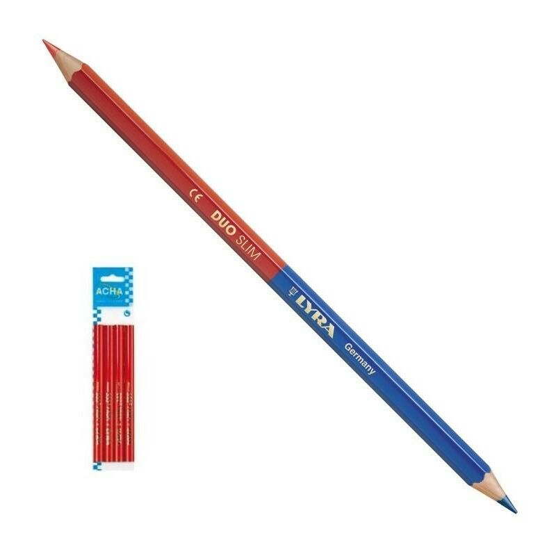 

Lapiz mina 2,8mm azul/roja (blist.4uds) - Mibricoplus