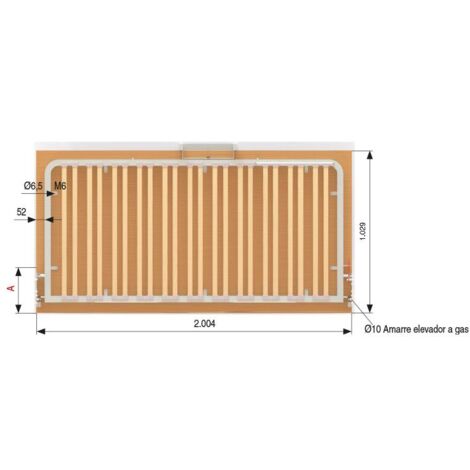 HERRAJES FAB.NACIONAL MIBRICOPLUS litera multilaminas 90x190 completa (2 somieres, escalera y barandilla fija.)