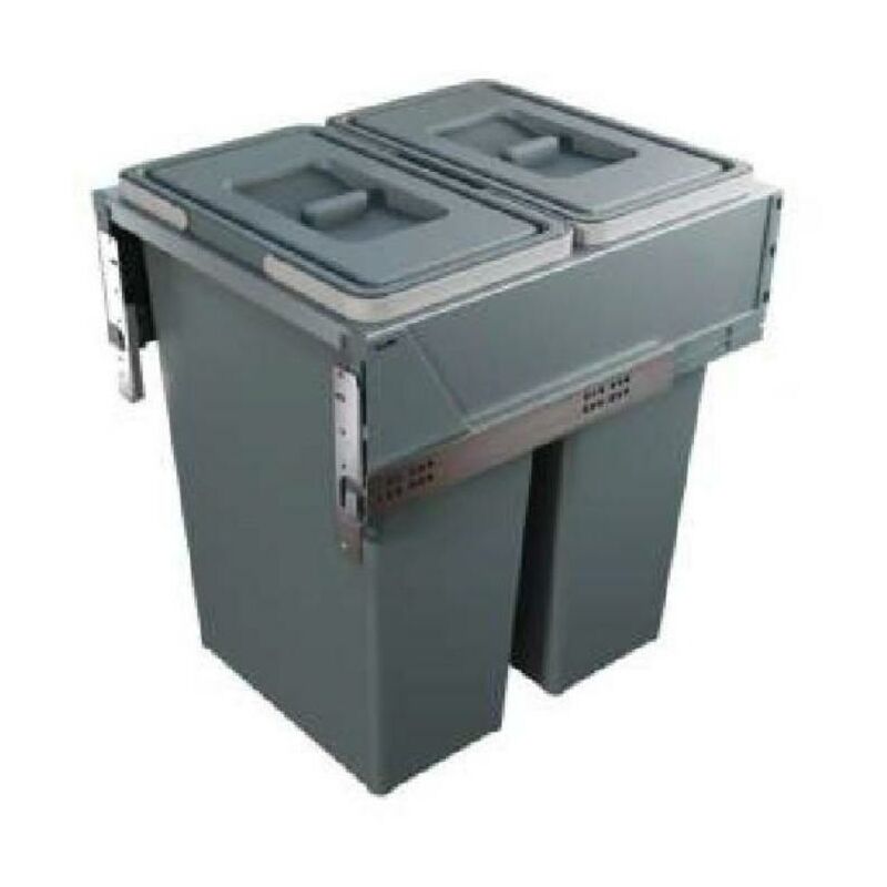 

Modulo cubo basura alan m450 2x35lts. color antracita. - Mibricoplus