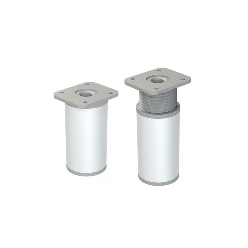 

MIBRICOPLUS Pata aluminio baloo h60 acabado plata con regulaciones altura h80